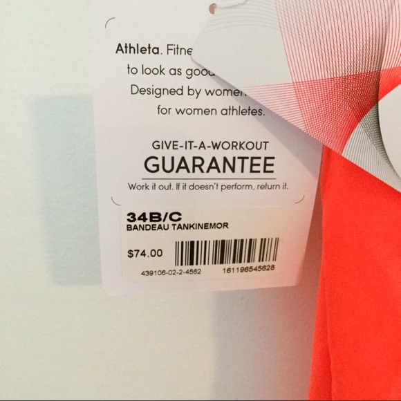 NWT Athleta Florescent Tankini Top - Picture 7 of 8